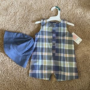 NWT Carter’s- just one for you Romper with hat sz 3 months